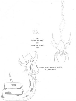 cover image of The Spider and the Snake who Saved the Little Girl
